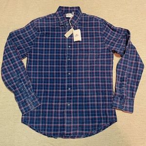 Faherty Indigo Died 100% Cotton Shirt Medium